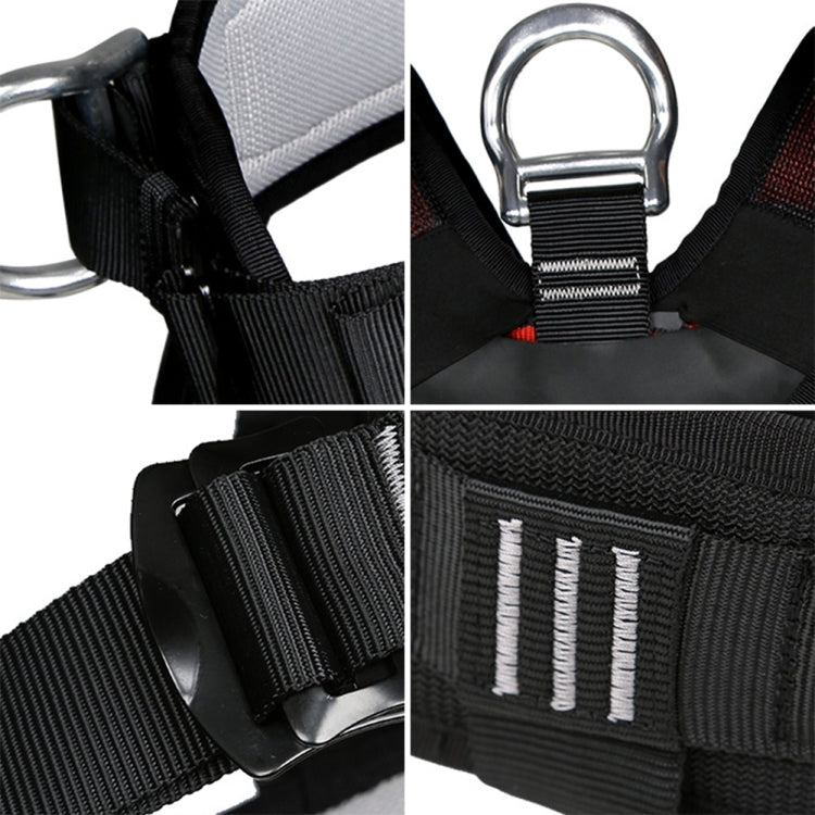 Lisslune | XINDA XDA9516 Outdoor Climbing Polyester High-Strength Rope Adjustable Descender Full-Body Safety Harness