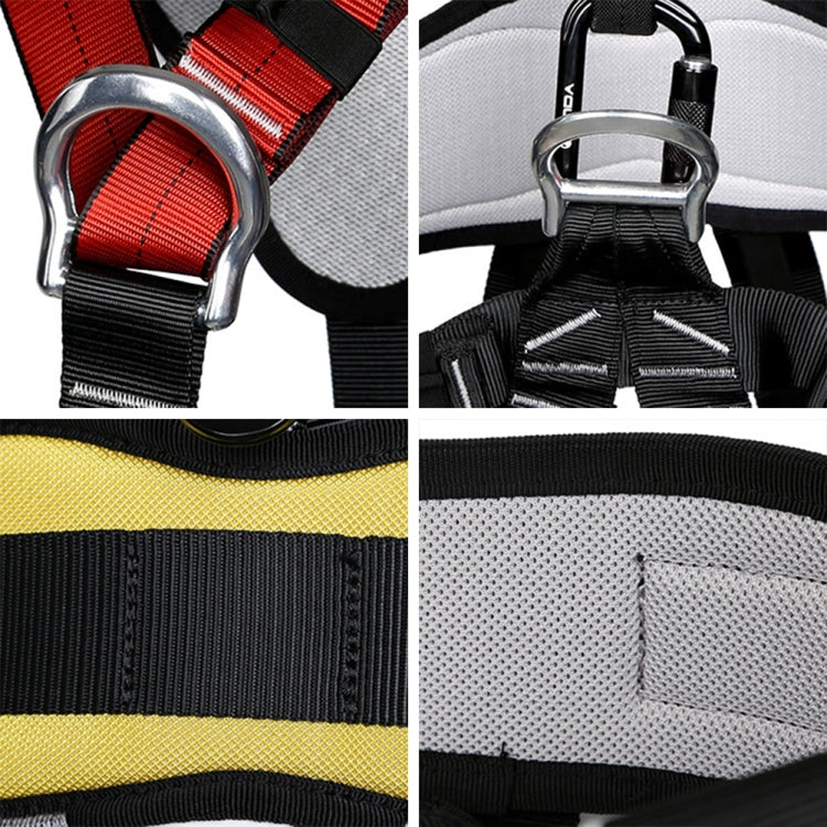 Lisslune | XINDA XDA9516 Outdoor Climbing Polyester High-Strength Rope Adjustable Descender Full-Body Safety Harness