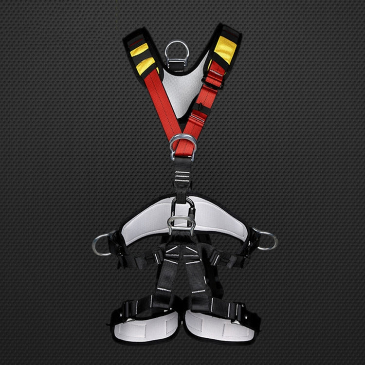 Lisslune | XINDA XDA9516 Outdoor Climbing Polyester High-Strength Rope Adjustable Descender Full-Body Safety Harness