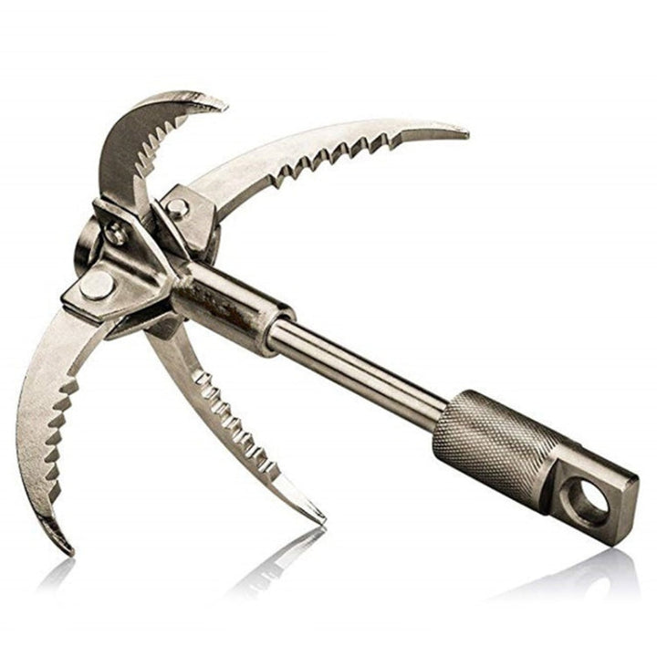 Lisslune | KS042 Outdoor Sporting Wilderness Survival Carabiner Grappling Folding Three Paws Hook Ice Rock Mountain Climbing Tool