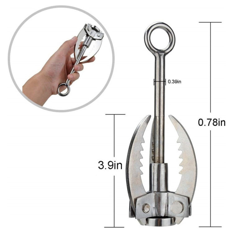 Lisslune | KS042 Outdoor Sporting Wilderness Survival Carabiner Grappling Folding Three Paws Hook Ice Rock Mountain Climbing Tool
