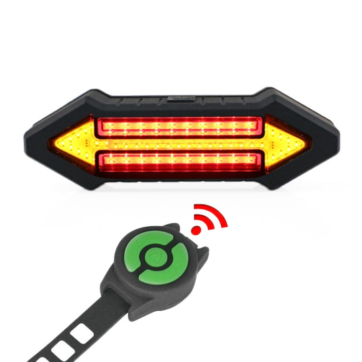 Lisslune | Bicycle Rear Light Intelligent Wireless Remote Control Flashing Light Warning Light