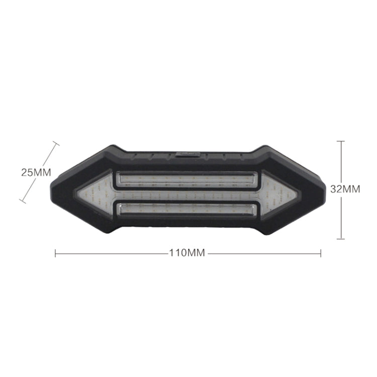 Lisslune | Bicycle Rear Light Intelligent Wireless Remote Control Flashing Light Warning Light