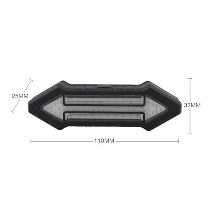 Lisslune | Bicycle Rear Light Intelligent Wireless Remote Control Flashing Light Warning Light