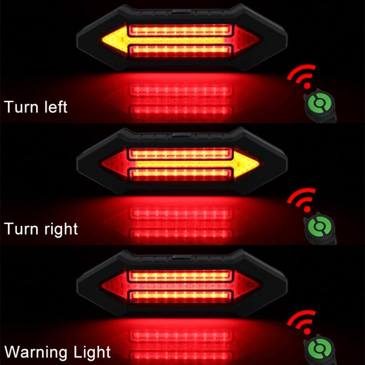 Lisslune | Bicycle Rear Light Intelligent Wireless Remote Control Flashing Light Warning Light
