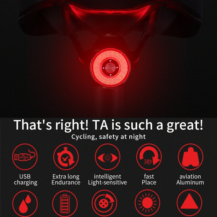 Lisslune | Antusi Q5 Bike Tail Light Automatic Brake Induction Lights