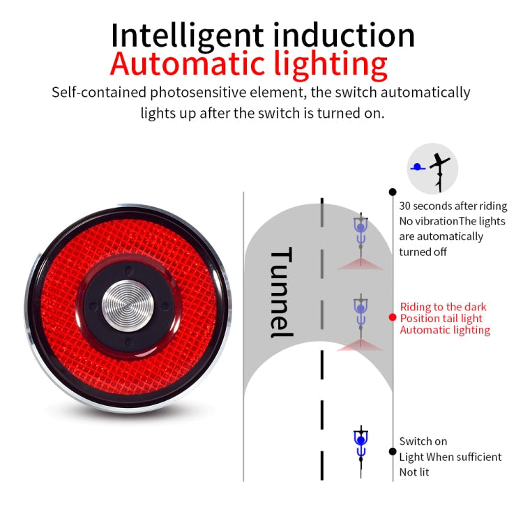 Lisslune | Antusi Q5 Bike Tail Light Automatic Brake Induction Lights
