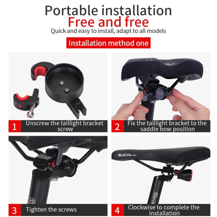 Lisslune | Antusi Q5 Bike Tail Light Automatic Brake Induction Lights