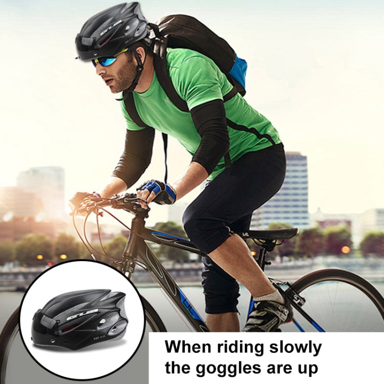 Lisslune | GUB K80 Plus Bicycle Helmet with Visor and Glasses (Black)