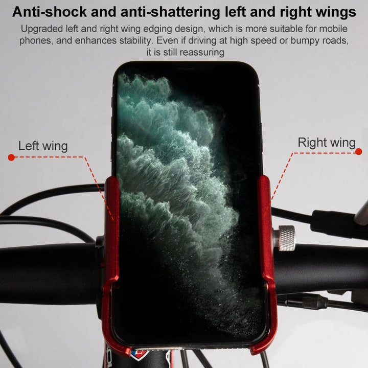 Lisslune | GUB P30 Aluminum Bicycle Phone Mount (Black)