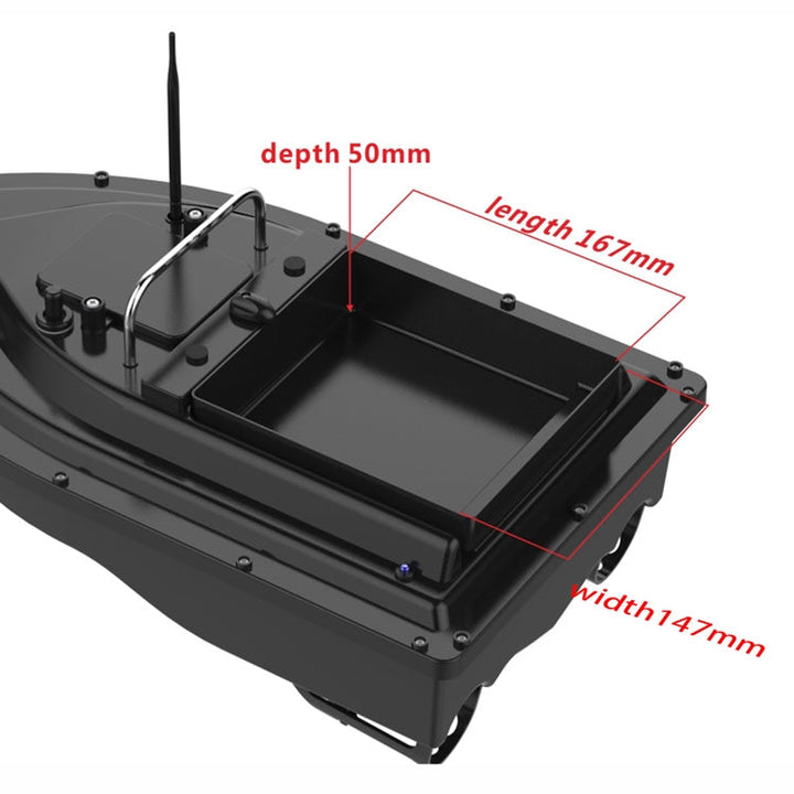 Lisslune | D16 Smart RC Fishing Bait Boat 2kg Load 500M