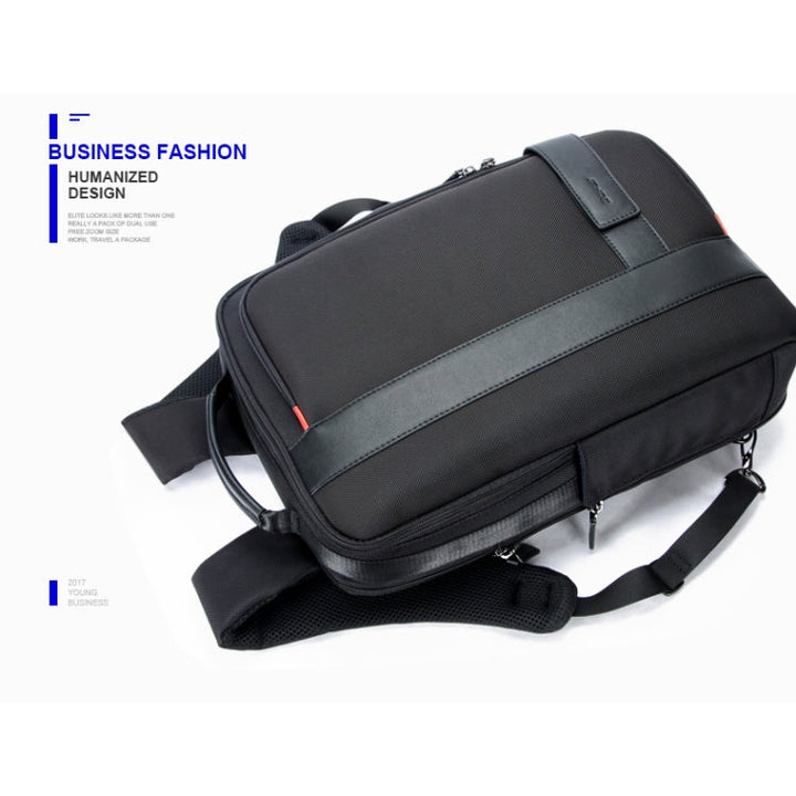 Lisslune | Bopai 751-006561 Large Capacity Business Casual Breathable Laptop Backpack with External USB Port, Size: 29 x 16 x 44 cm (Black)