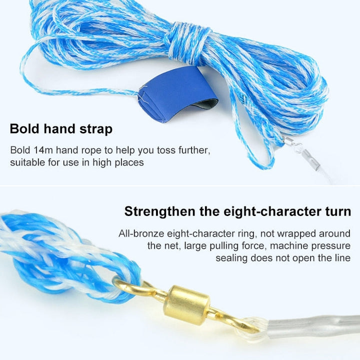 Lisslune | 360 Flying Disc Monofilament Fishing Net, Height: 1.8 m