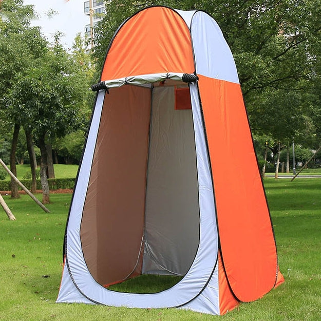 Lisslune | Clothing Change Tent with Window, Single, Size: 190x120x120cm (Orange)