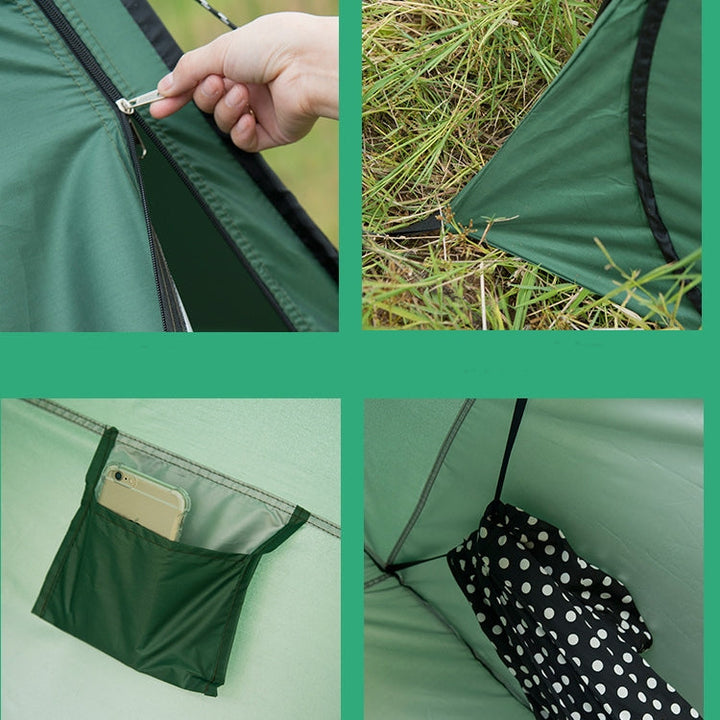 Lisslune | Clothing Change Tent with Window, Single, Size: 190x120x120cm (Orange)