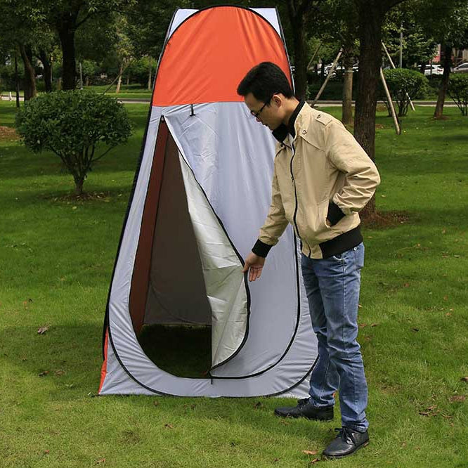 Lisslune | Clothing Change Tent with Window, Single, Size: 190x120x120cm (Orange)