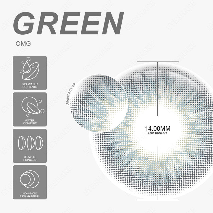 Rynx OMG Green 14.0mm 1 Pair | 1 Year