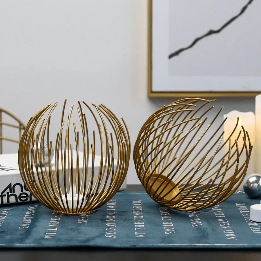 Lisslune | Candlenest braided basket candle holder