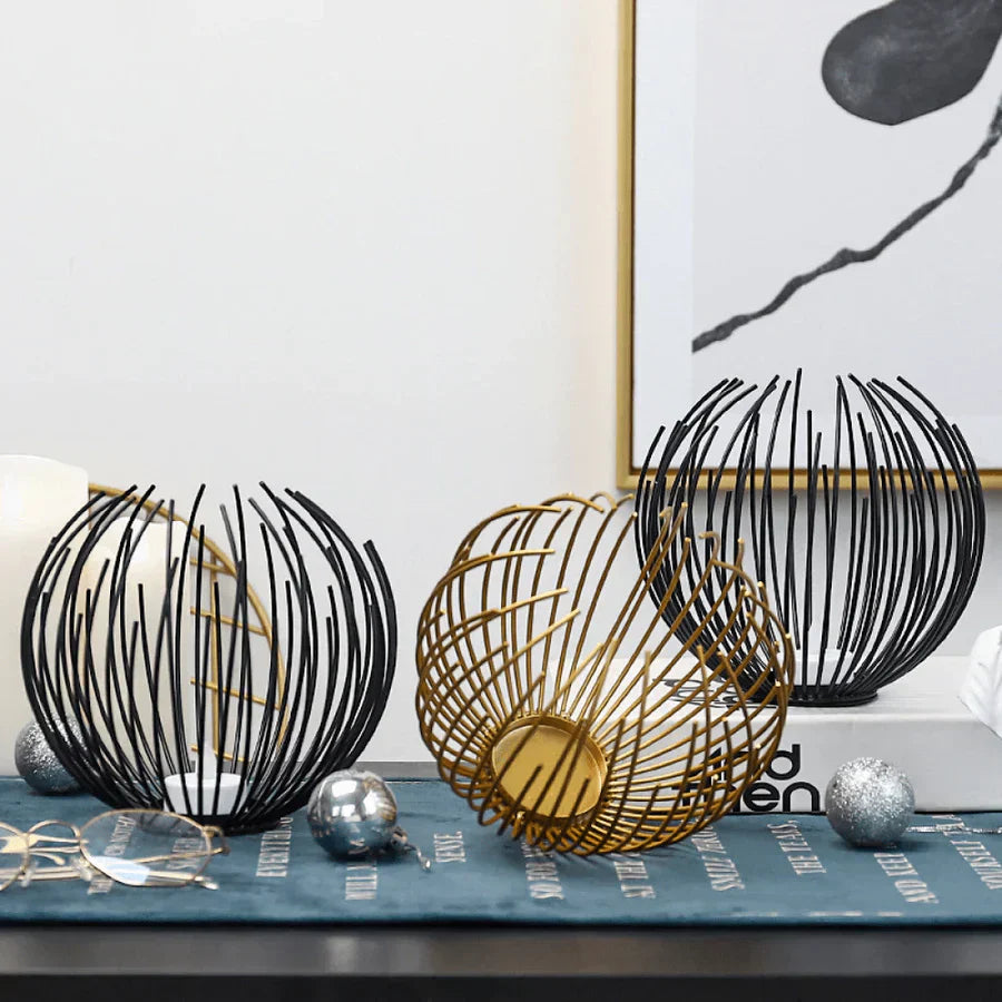 Lisslune | Candlenest braided basket candle holder