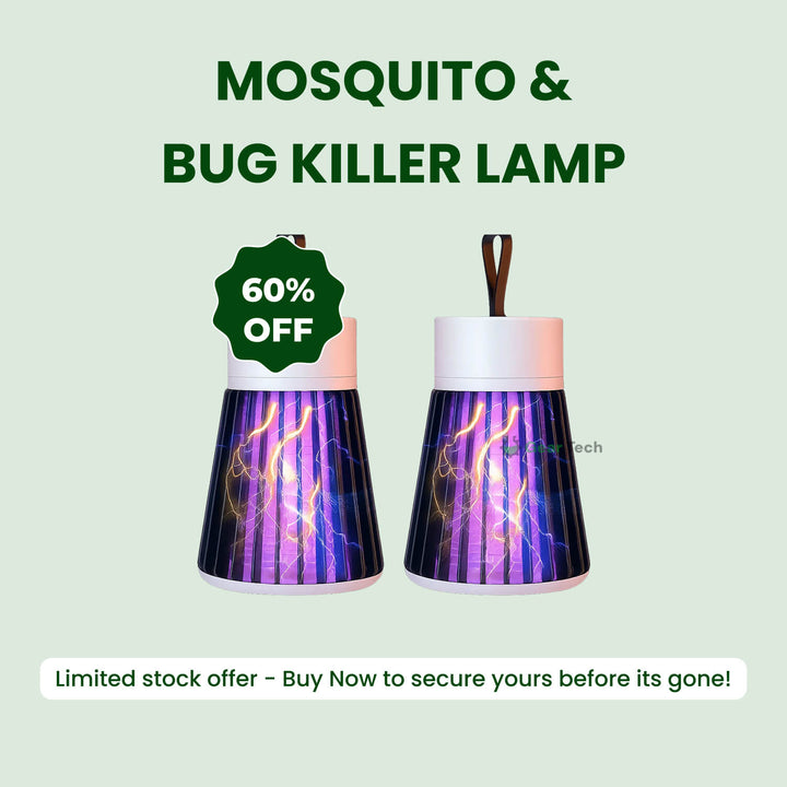 Lisslune | Mosquito & Bug Killer Lamp - 2 Pack, UV Light Insect Trap for Indoor & Outdoor Use, Effective Pest Control Solution