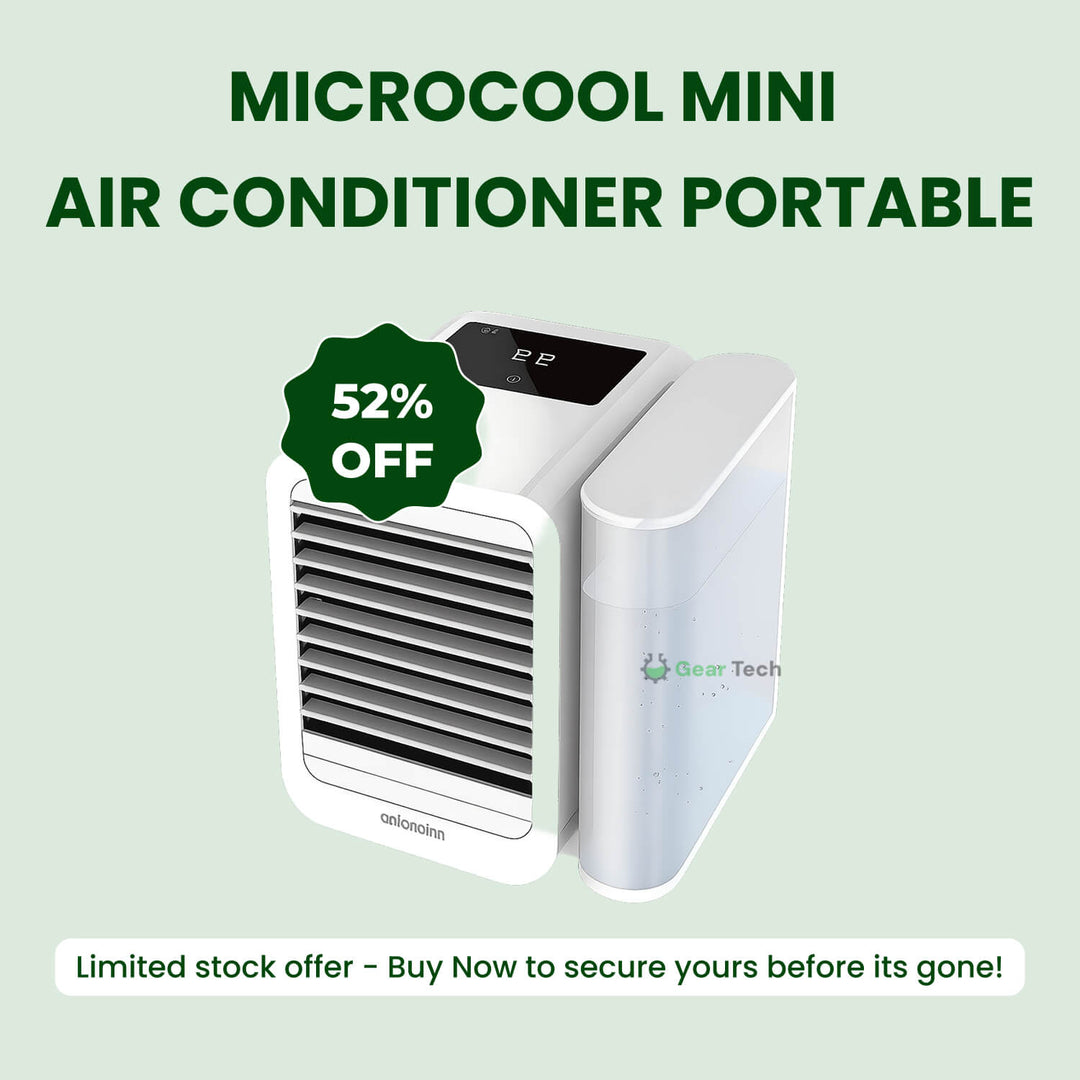 Lisslune | MicroCool Mini Air Conditioner Portable Evaporative Swamp Cooler with 1000ml Water Tank