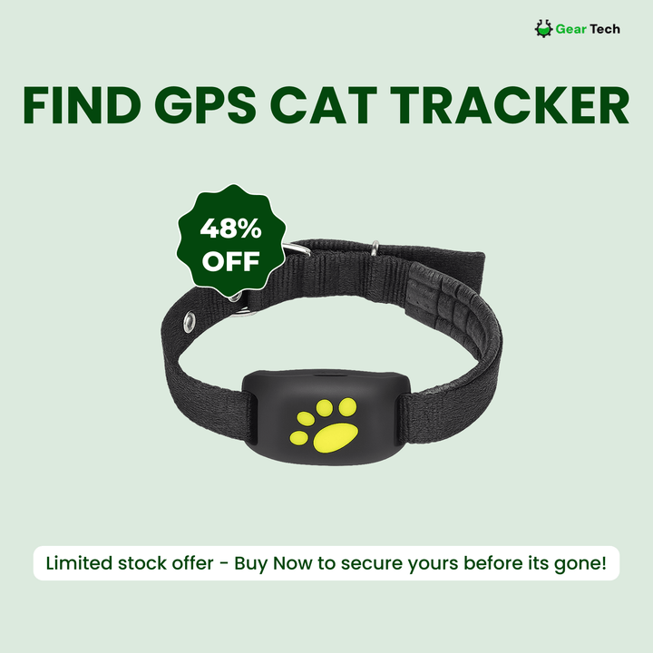 Lisslune | #1 Find  GPS Cat Tracker with Real-Time Location, Waterproof Design, and Activity Monitoring for Pet Safety and Tracking