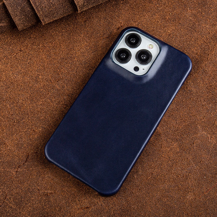 Lisslune | Oil Wax Leather Apple iPhone Case