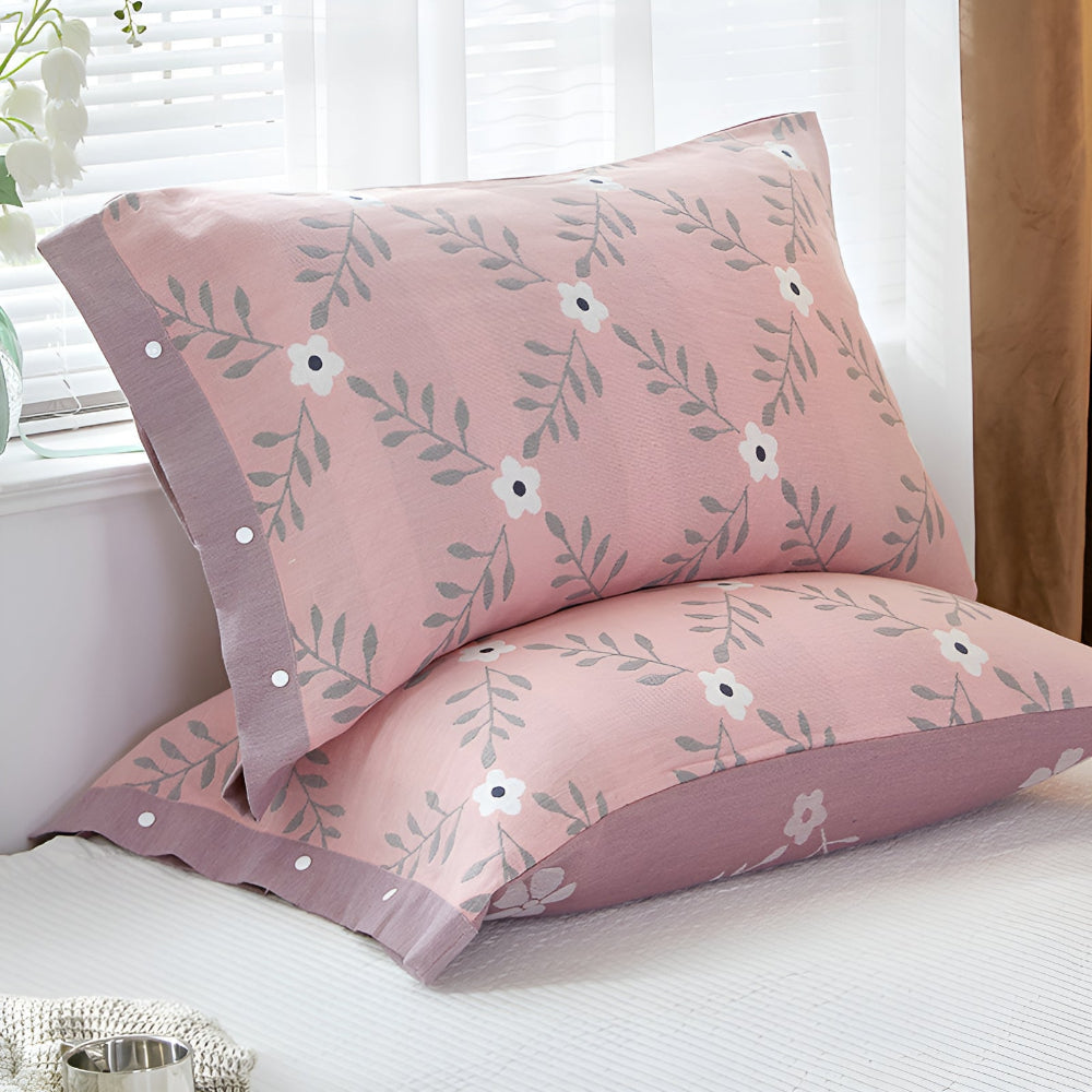 Lisslune | Pure Cotton Buttoned Pillowcase