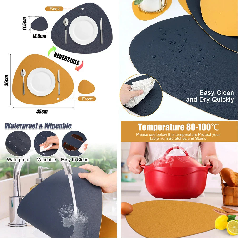Lisslune | Irregular Placemat Leather