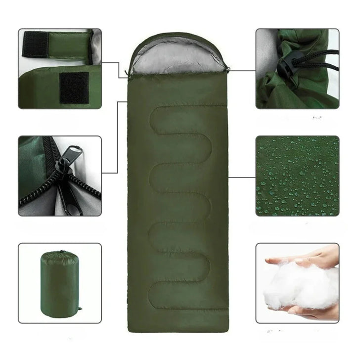 Lisslune | Insulated camping sleeping bag for outdoor adventures
