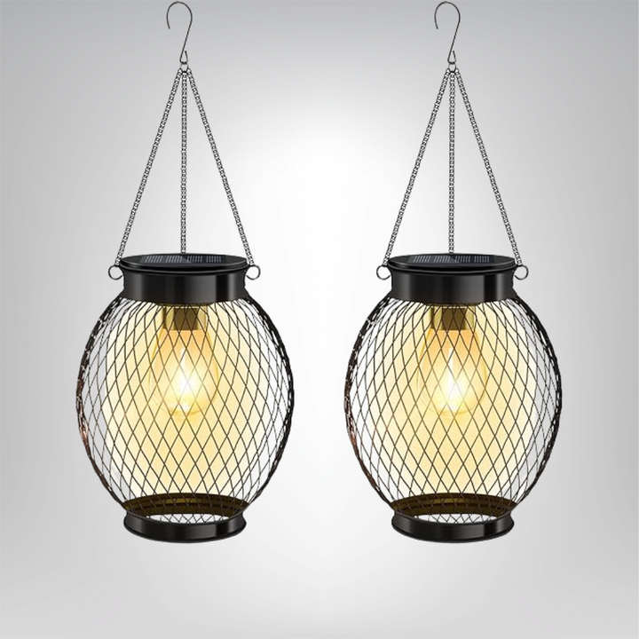 Lisslune | Sunny Garden Solar Lantern – Waterproof LED Outdoor Light with Auto Sensor