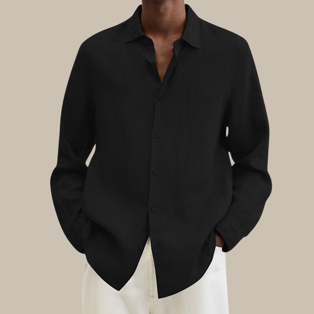 Lisslune | Stylish Linen Men's Shirt with Long Sleeves