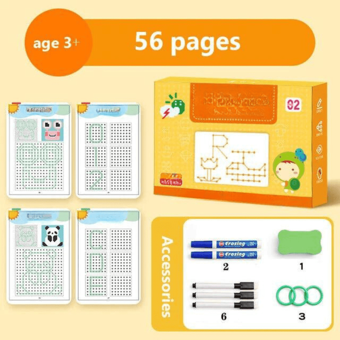 Lisslune | InkyPlay Learning Pad – Reusable learning pad for creative writing without a screen