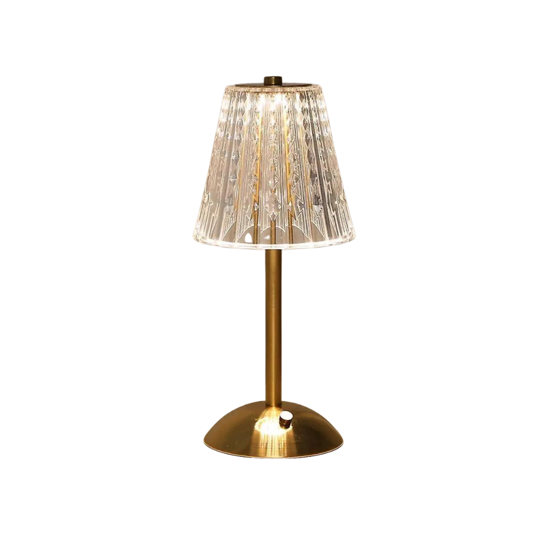 Lisslune | CrystalLuxe - Vintage Table Lamp with Elegant Shine