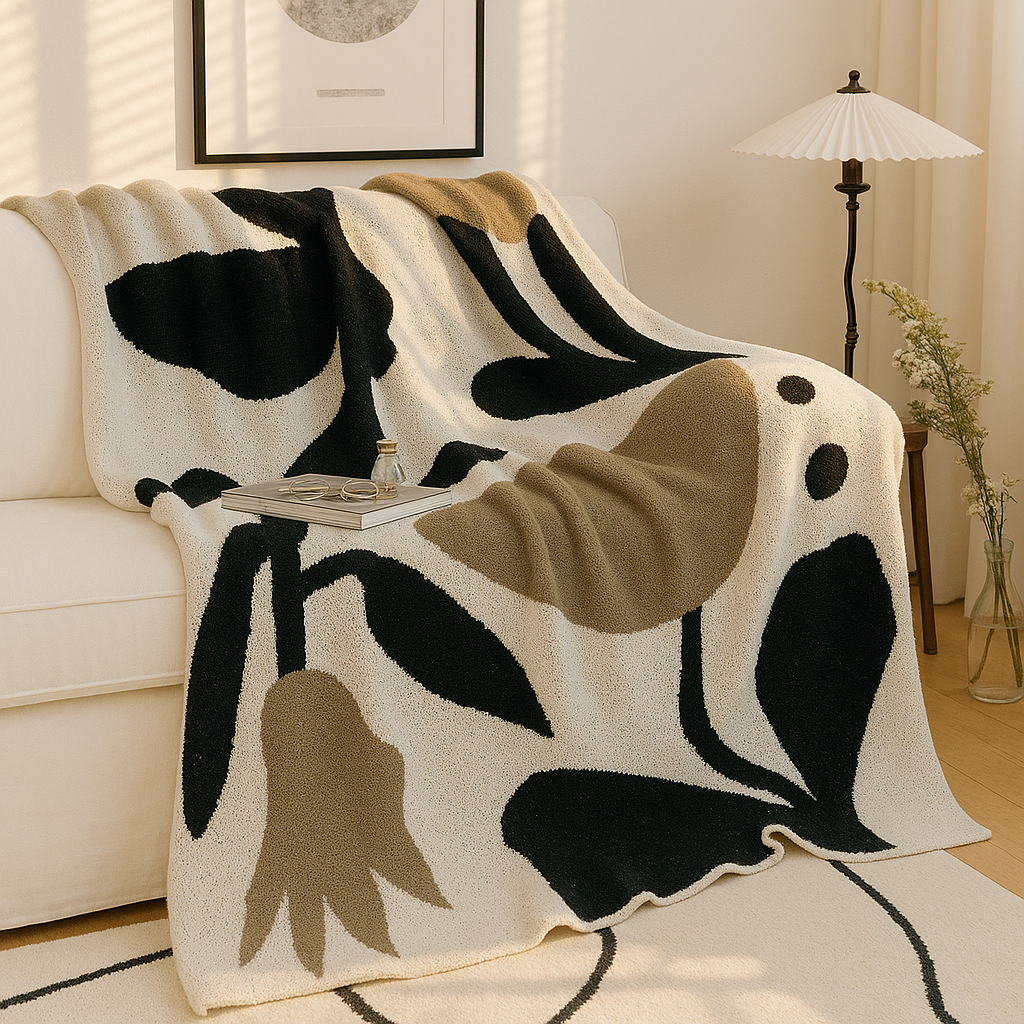 Lisslune | Onyx Cozy All-Season Travel Bed Blanket