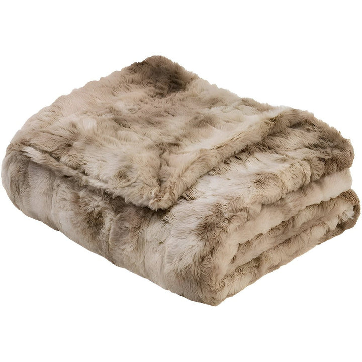 Lisslune | Soft Velour Winter Blanket – Warm Coral Fleece Blanket in Batik Style