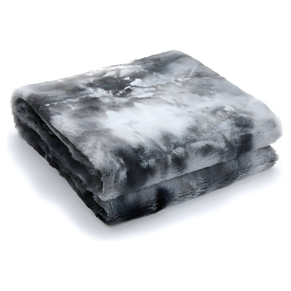 Lisslune | Soft Velour Winter Blanket – Warm Coral Fleece Blanket in Batik Style
