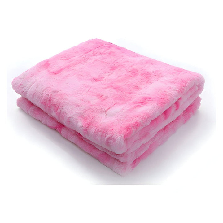 Lisslune | Soft Velour Winter Blanket – Warm Coral Fleece Blanket in Batik Style