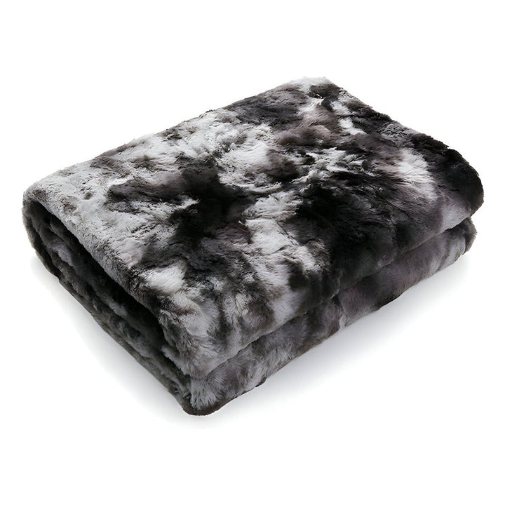 Lisslune | Soft Velour Winter Blanket – Warm Coral Fleece Blanket in Batik Style