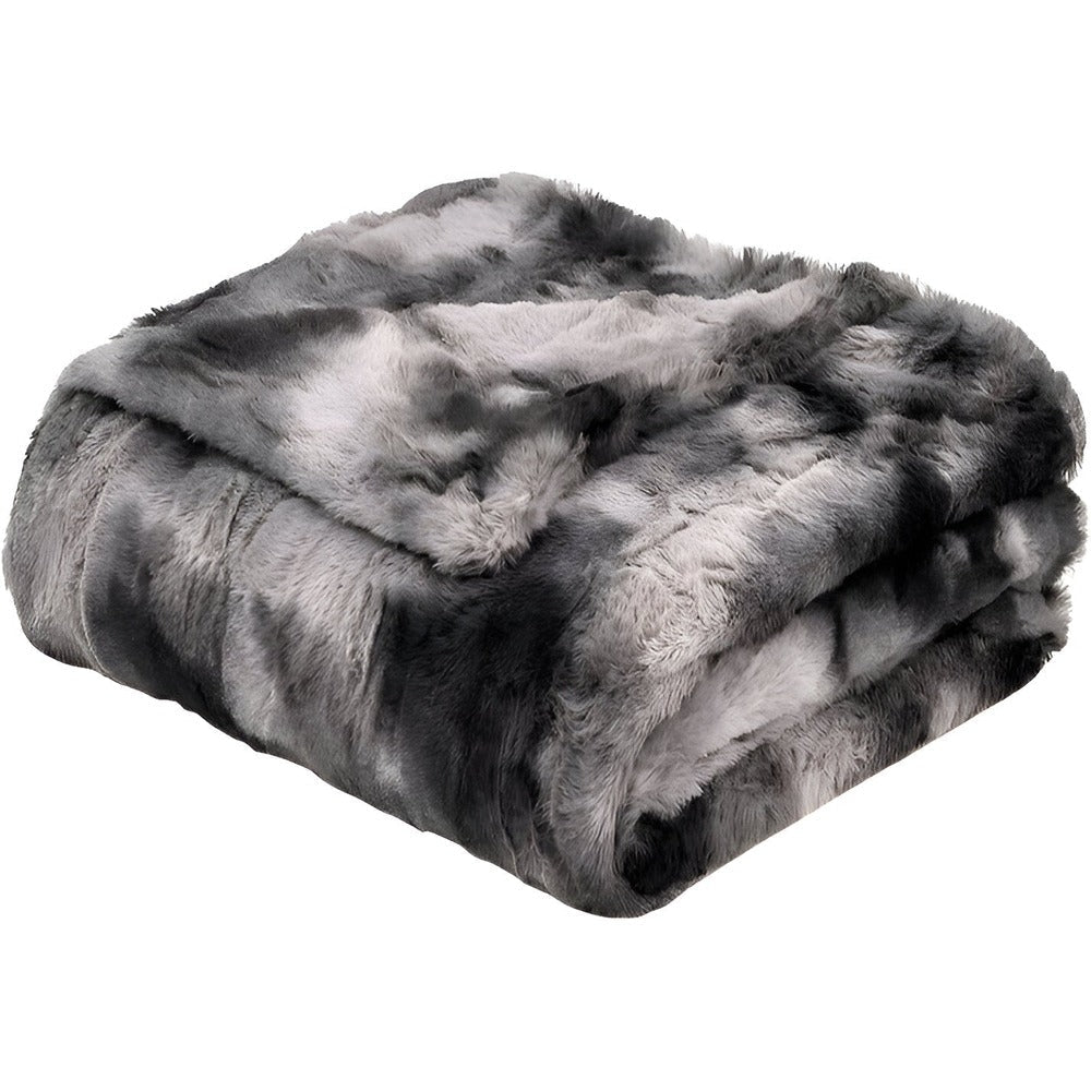 Lisslune | Soft Velour Winter Blanket – Warm Coral Fleece Blanket in Batik Style