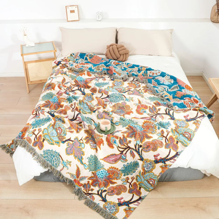 Lisslune | Ornamental Garden Cotton Blanket