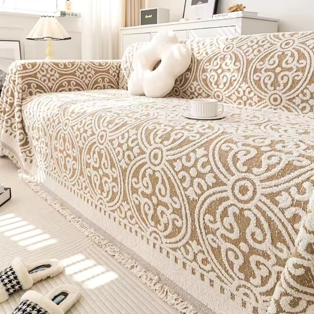 Lisslune | Ornamental Jacquard Sofa Cover