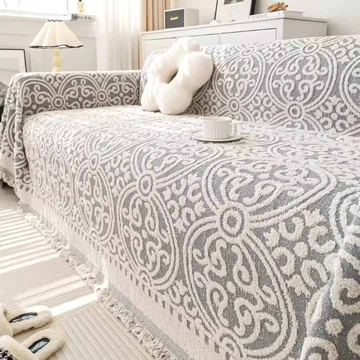 Lisslune | Ornamental Jacquard Sofa Cover