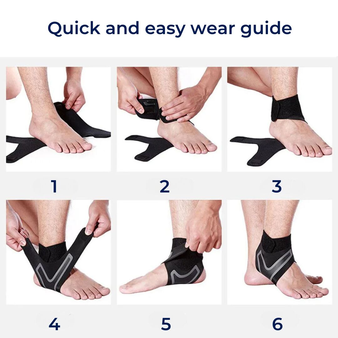 Lisslune | Adjustable Elastic Ankle Brace for Injury Recovery & Daily Support - Comfortable Ankle Stabilizer for Sports & Active Lifestyle
