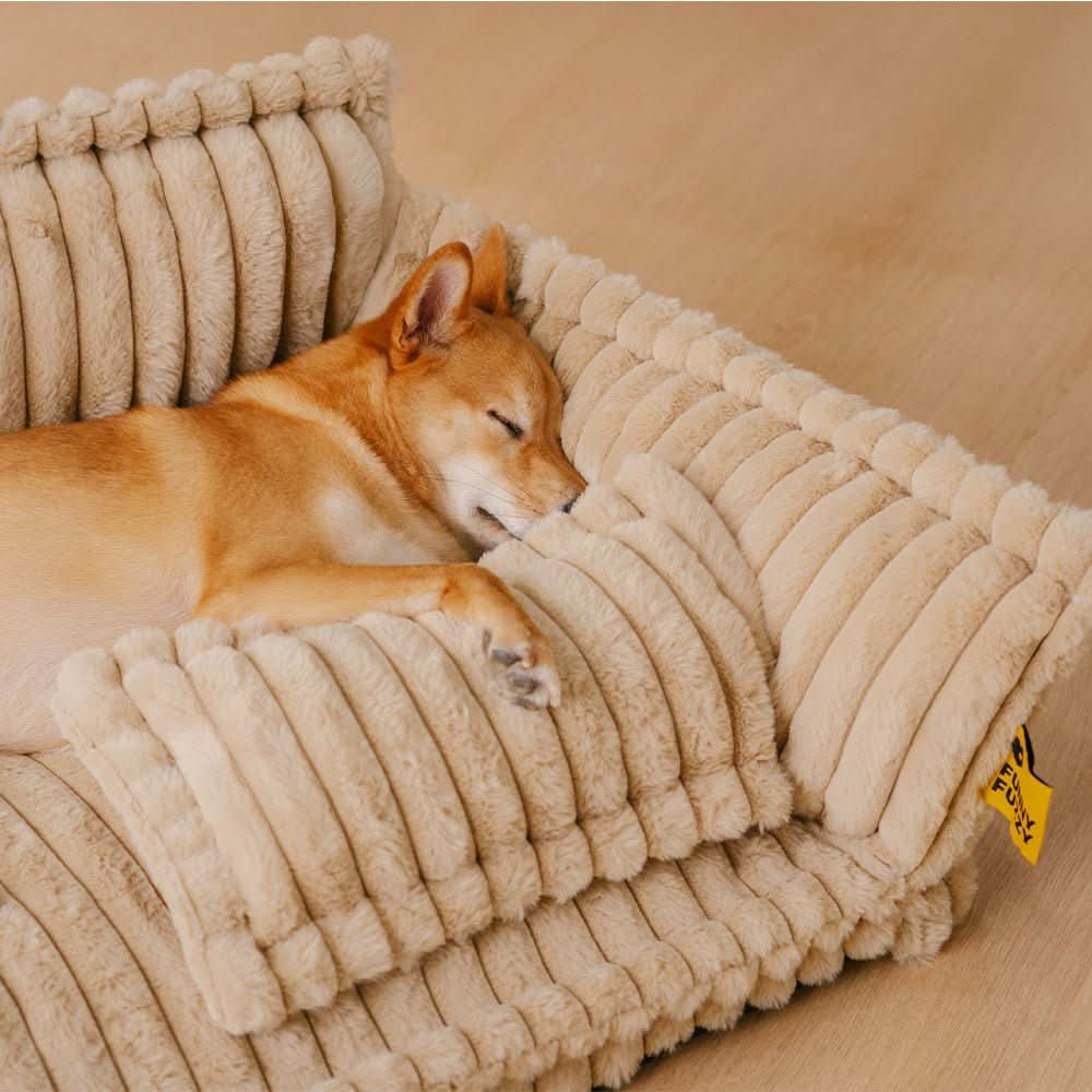 Lisslune | DreamPaw Orthopedic Dog Bed – Sturdy Sleeping Place with Neck Support and Removable Cover