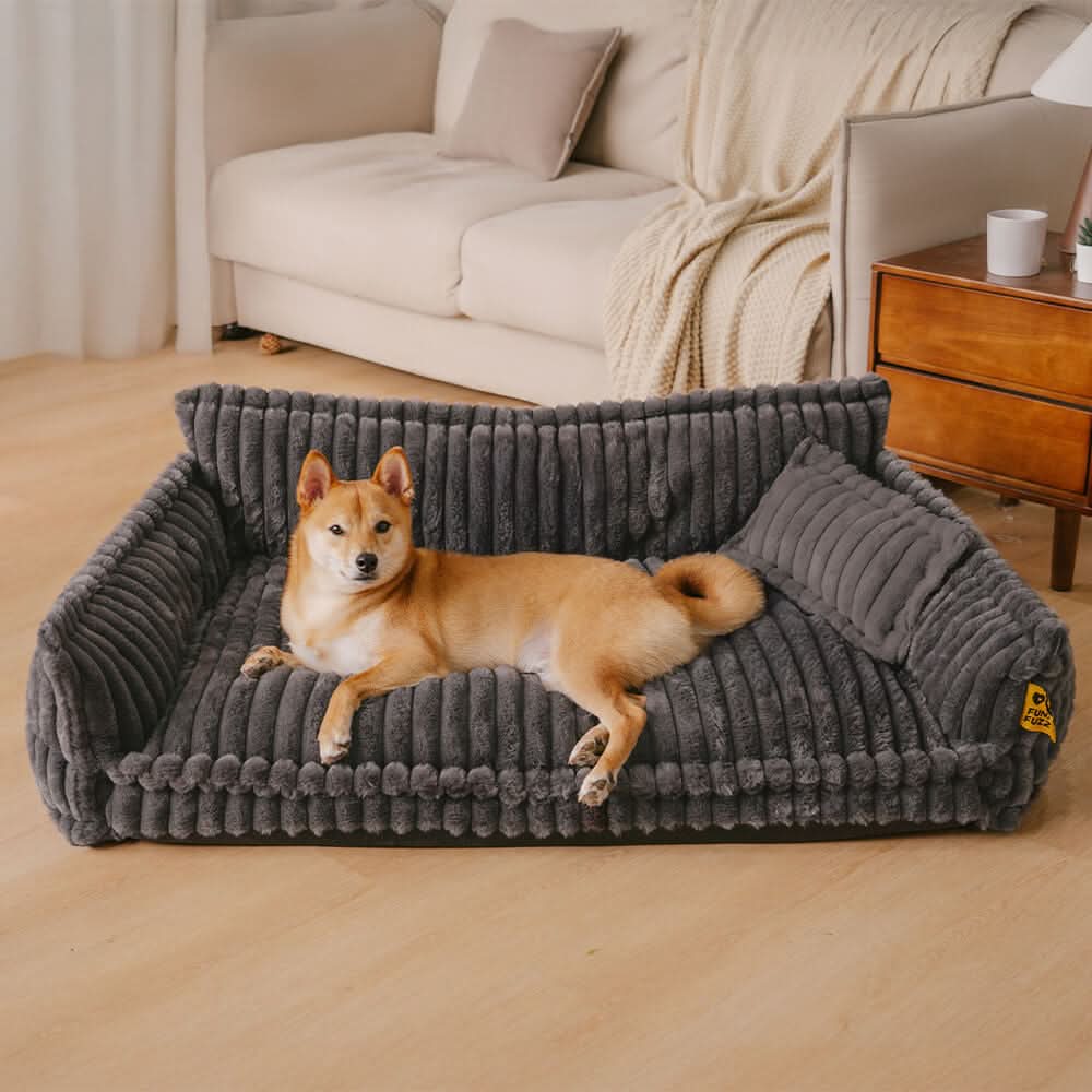 Lisslune | DreamPaw Orthopedic Dog Bed – Sturdy Sleeping Place with Neck Support and Removable Cover