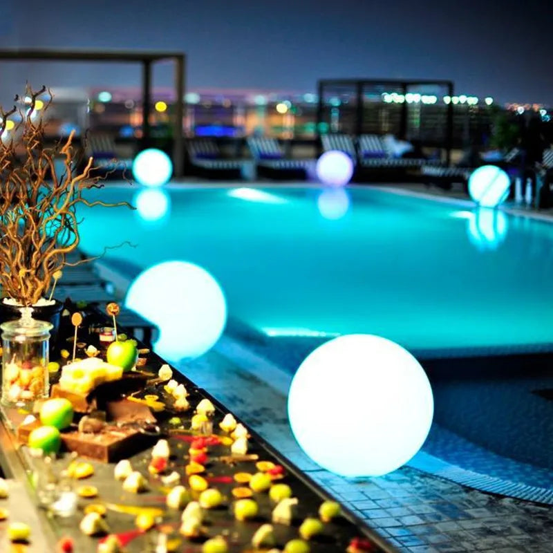 Lisslune | Weatherproof Round LED Garden Light with 16 Colors and Remote Control - Perfect for Garden, Porch & Party
