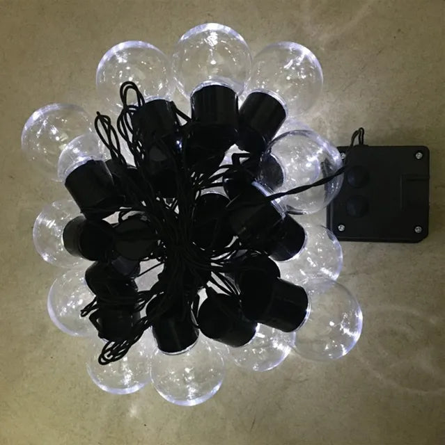 Lisslune | Waterproof Outdoor String Lights - Solar Garden Lighting for Balcony & Terrace