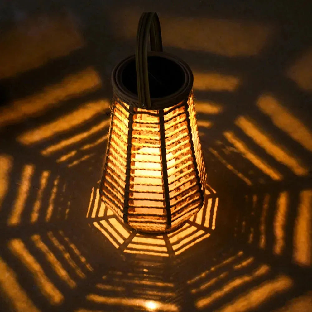 Lisslune | SolarGlow – Rattan outdoor lantern
