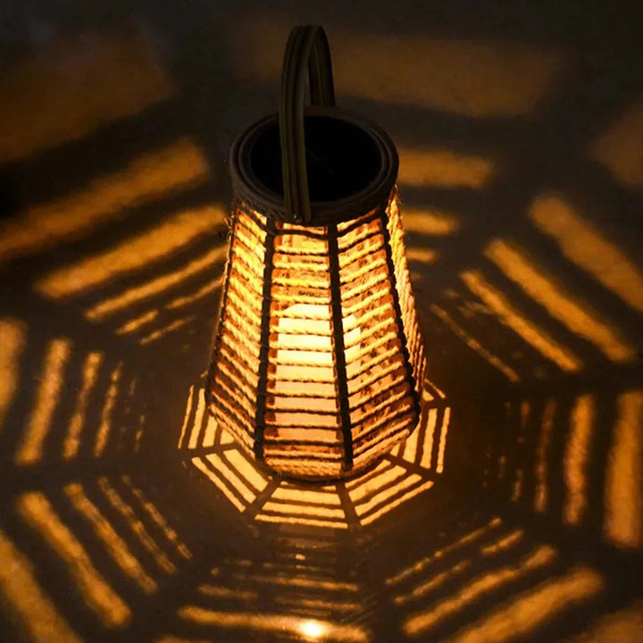 Lisslune | SolarGlow – Rattan outdoor lantern